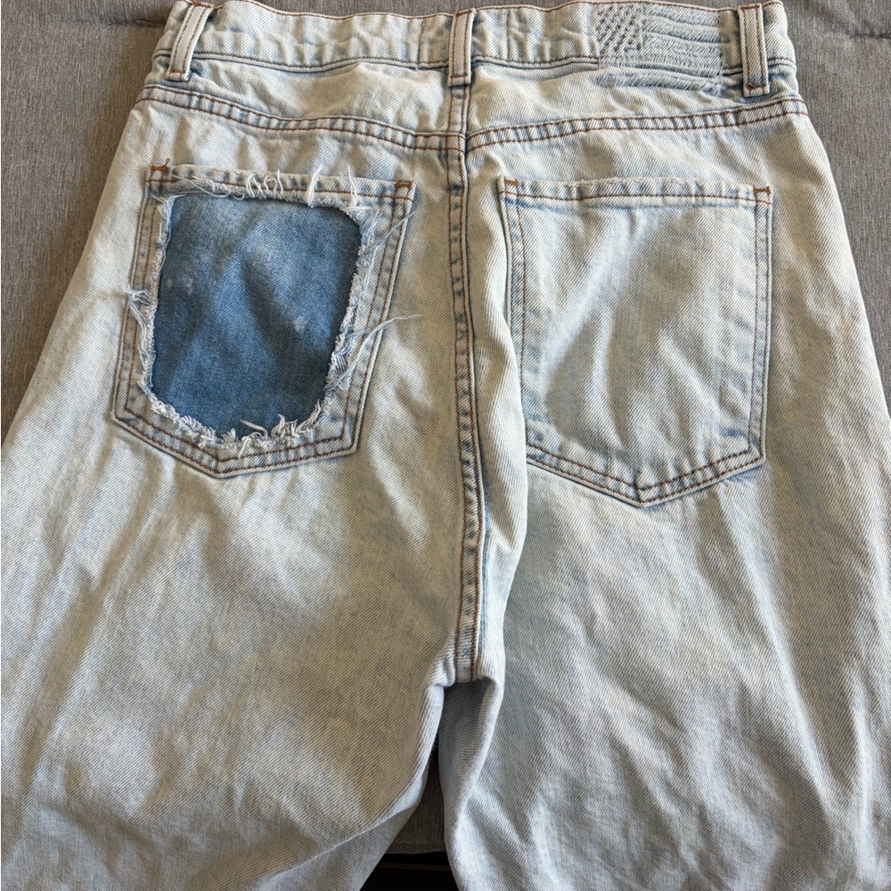 REVICE Light Blue Patched Men Jeans